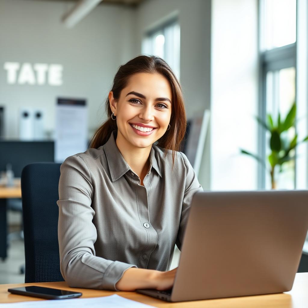 Professional on a laptop video call